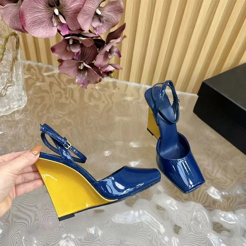 Stylish Peep-Toe High Wedge Heel