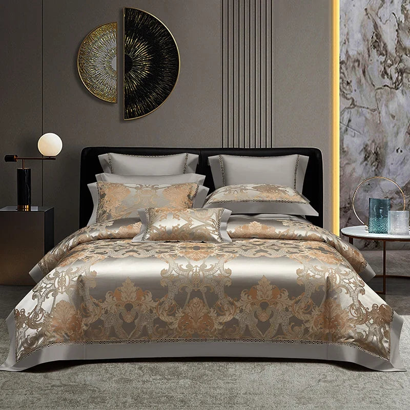 Brocade Jacquard Egyptian Cotton Luxury Bedding Set