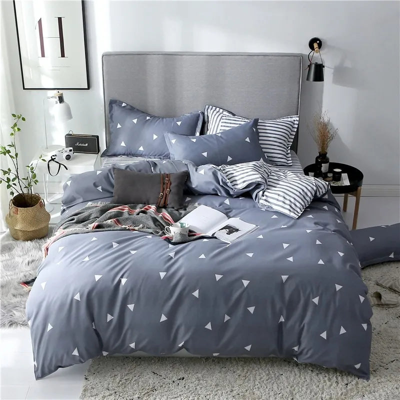 Simple Printed Duvet Cover Single Bed Quilt Cover Geometric Pattern Queen King Size One Comforter Cover Without Pillowcases