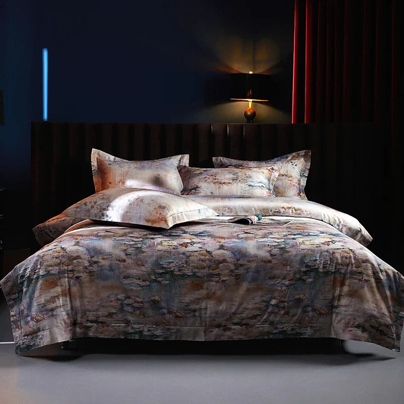 Premium 1200TC Egyptian Cotton Digital Printing Luxury Bedding Set