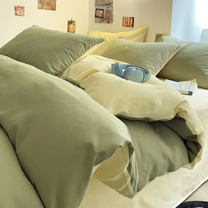 300TC 100% Cotton Sheet Set Full Size Home Bedding Set