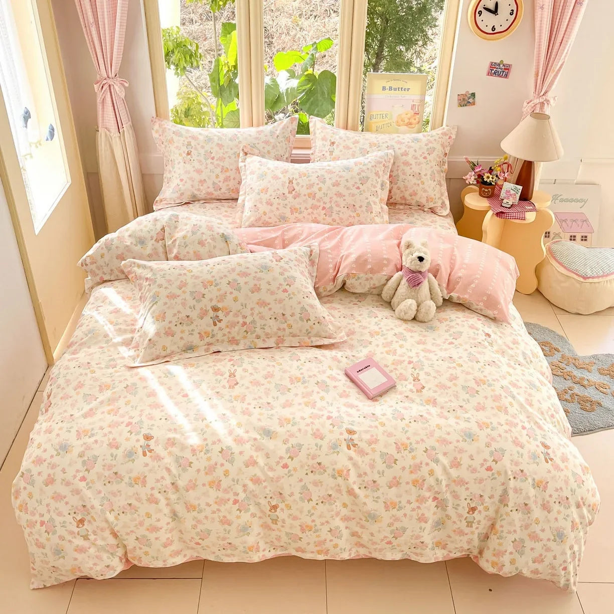 Cartoon Print 100% Cotton Bedding Sets