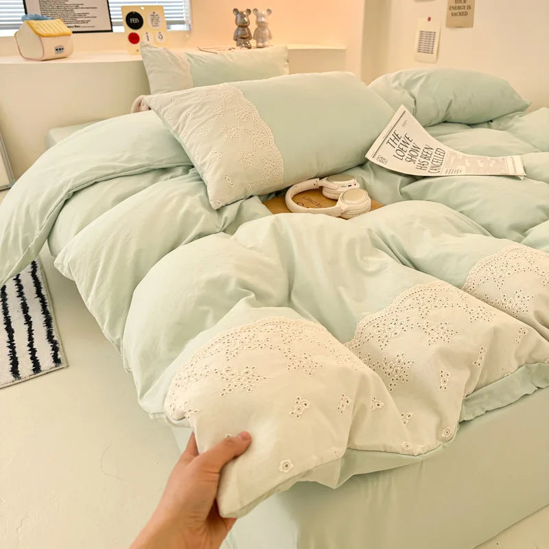 Korean Style Lace Bedding Sets