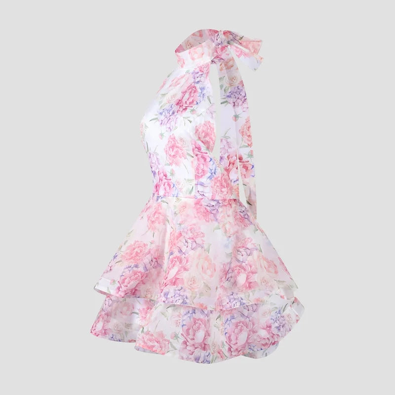 Colette Halter Neck Floral Dress