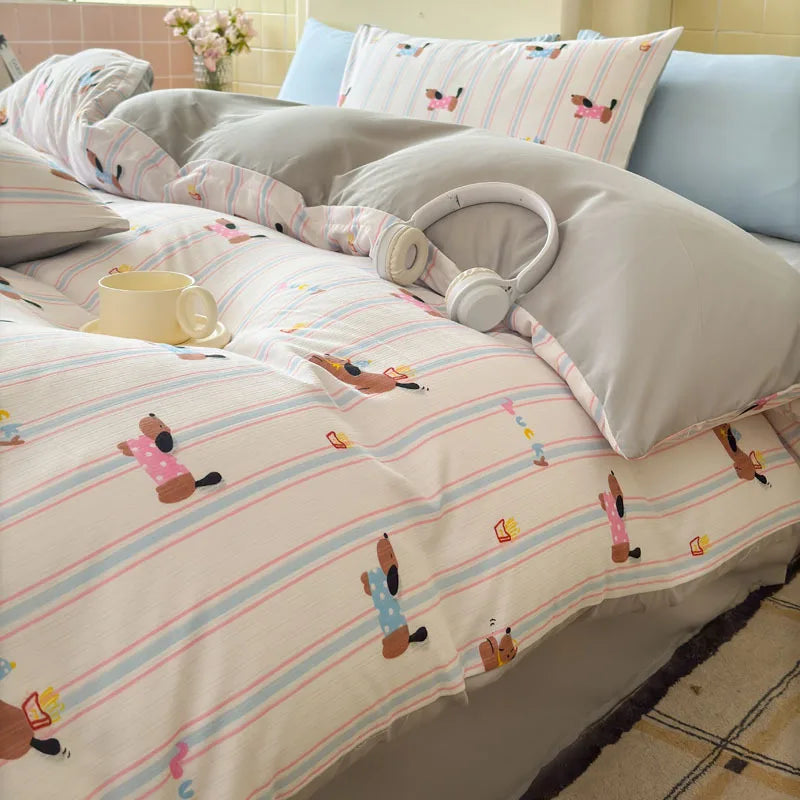 All Season Floral Printed Bedding Set