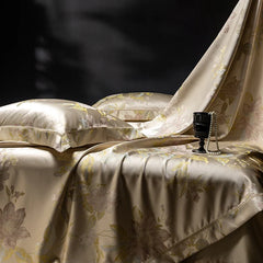 Brocade Jacquard Egyptian Cotton Patchwork European Luxury Bedding Set