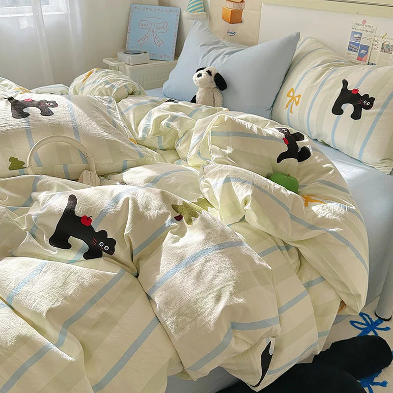 Korean Cute Girls Bedding Sets