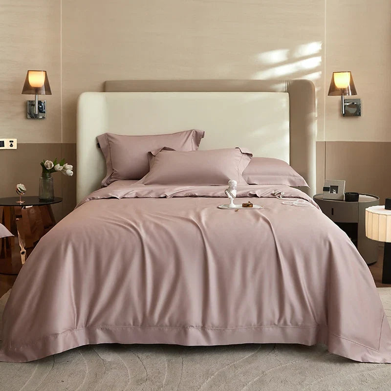 Luxury 1400TC Egyptian Cotton Soft Silky Black Bedding Set