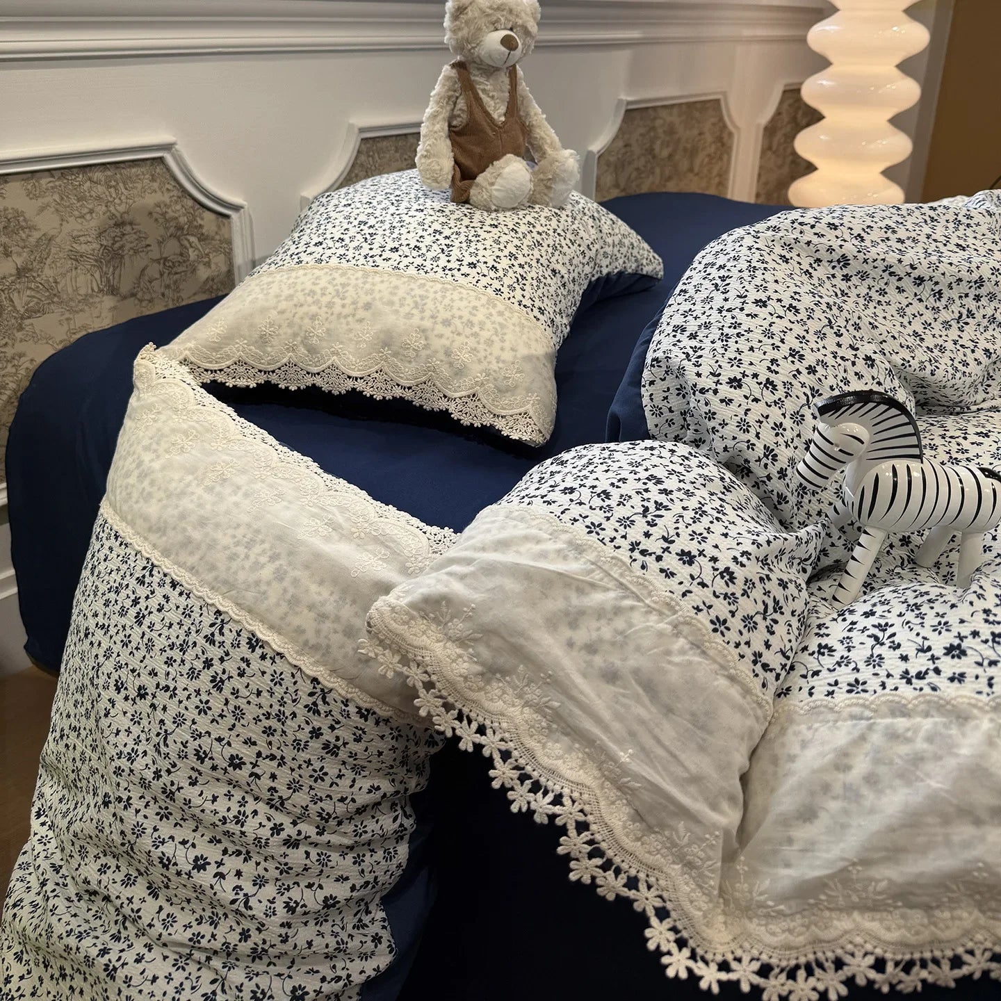 French Style Full Cotton Four Piece Bedding Set