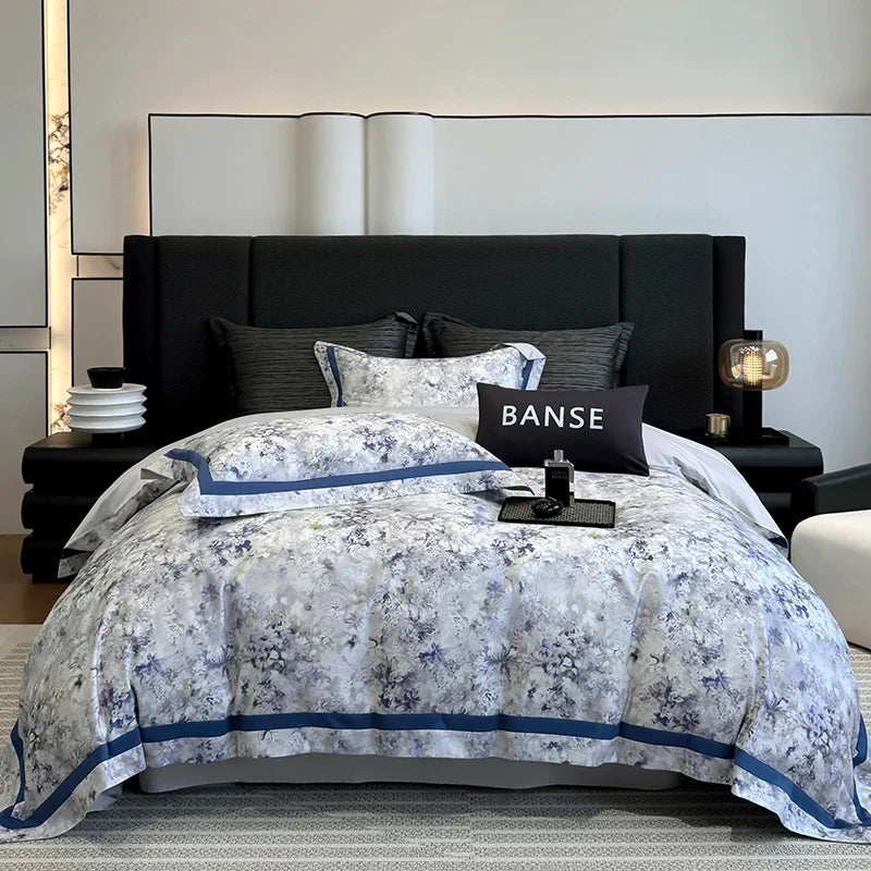 1000TC Egyptian Cotton Luxury Digital Printing Queen King Size Bedding Set