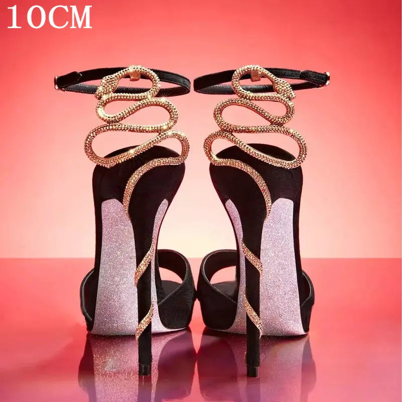 Sexy Socialite Open Toe Round Toe Sandals