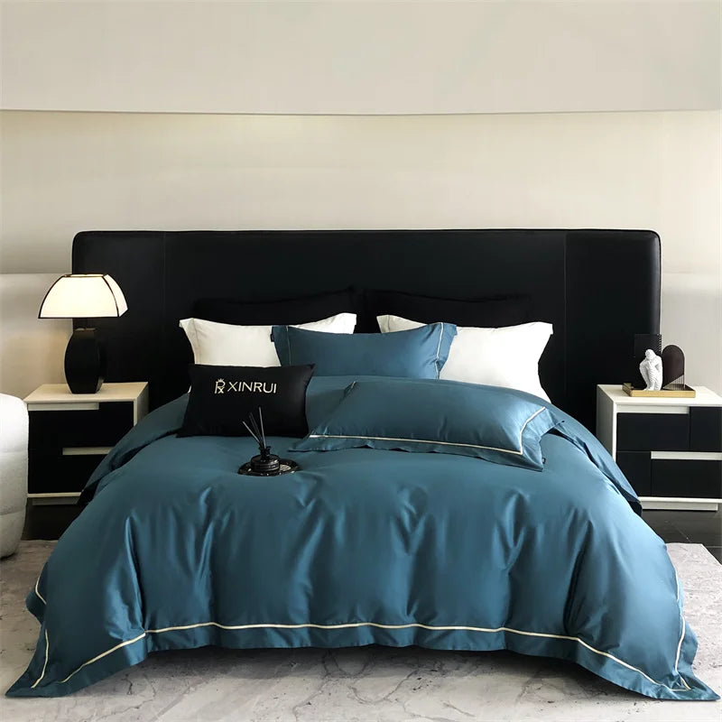 1000TC Egyptian Cotton Luxury Embroidery Hotel Style Bedding Set