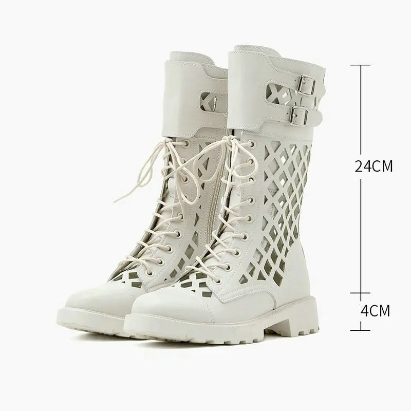 Women Chunky Platform Ankle Boots