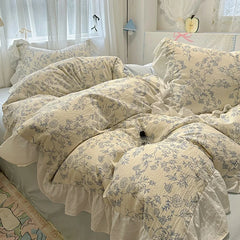 Korean Princess Lace Bedding Set