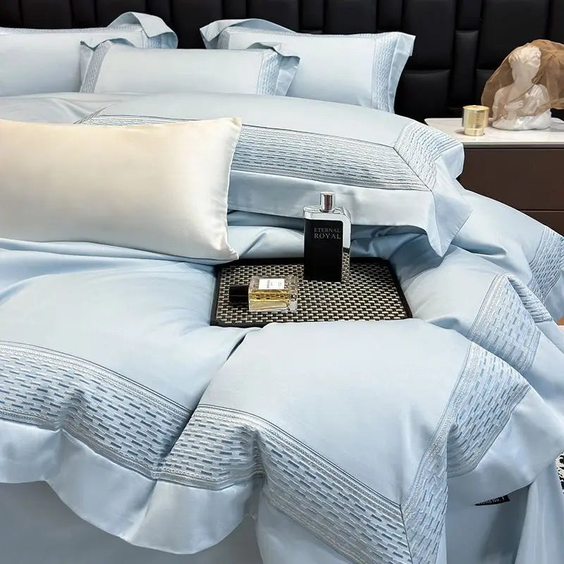 600TC Egyptian Cotton Luxury Embroidery Hotel Style Bedding Set