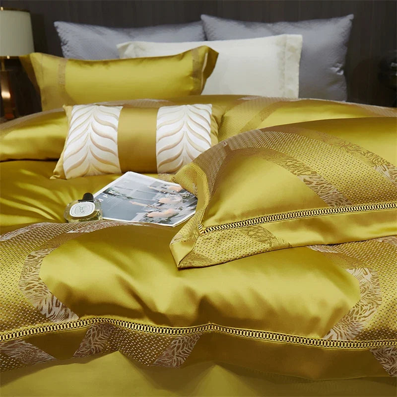 Modern Luxury Villa Egyptian Cotton Bedding Set