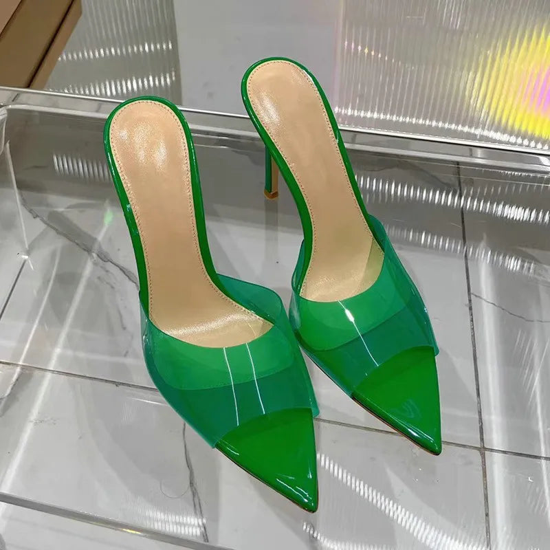 Transparent One-line Hgh Heels