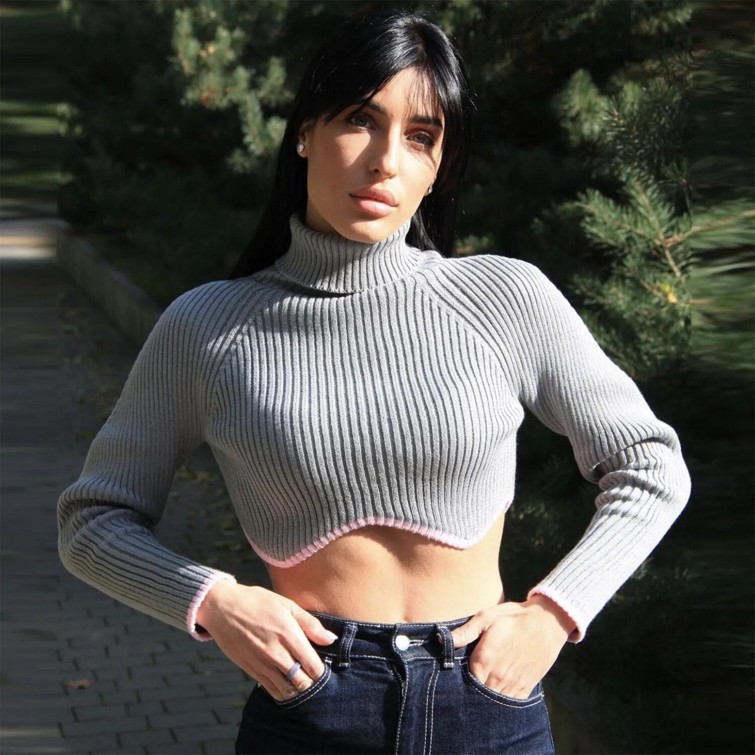 Knit Comfort Turtleneck Sweater