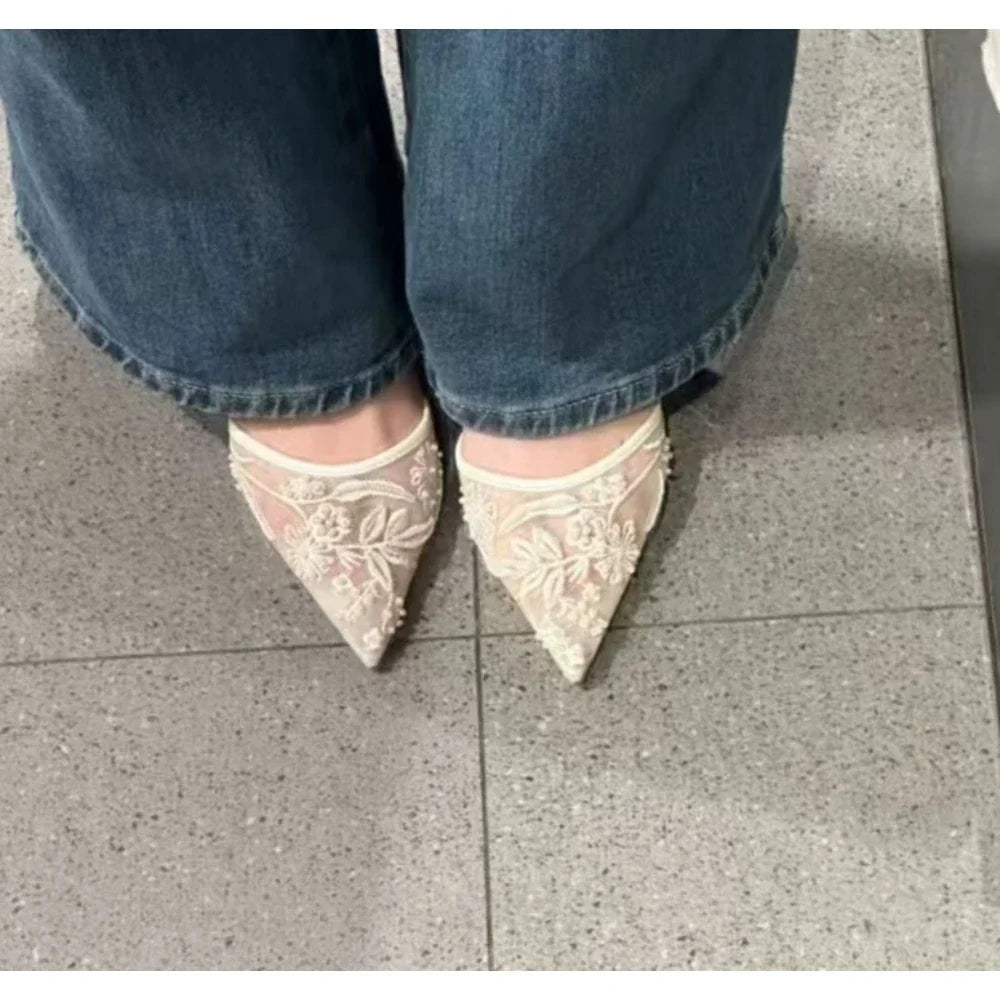 Brand Designer White Women Pumps