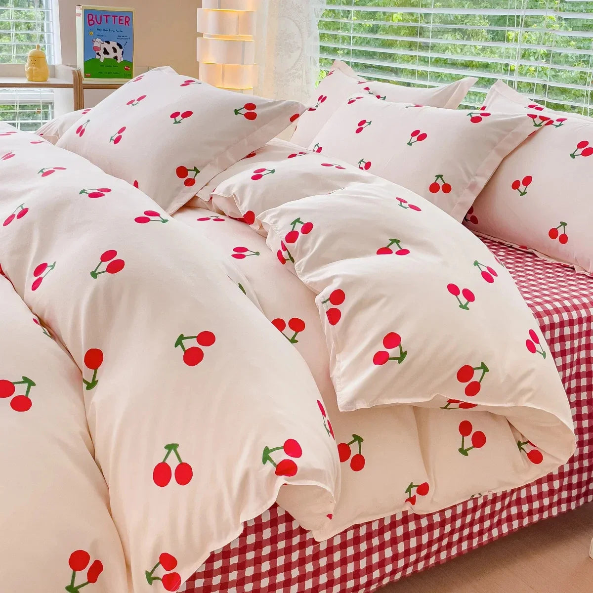 Pink Floral Bedding Set