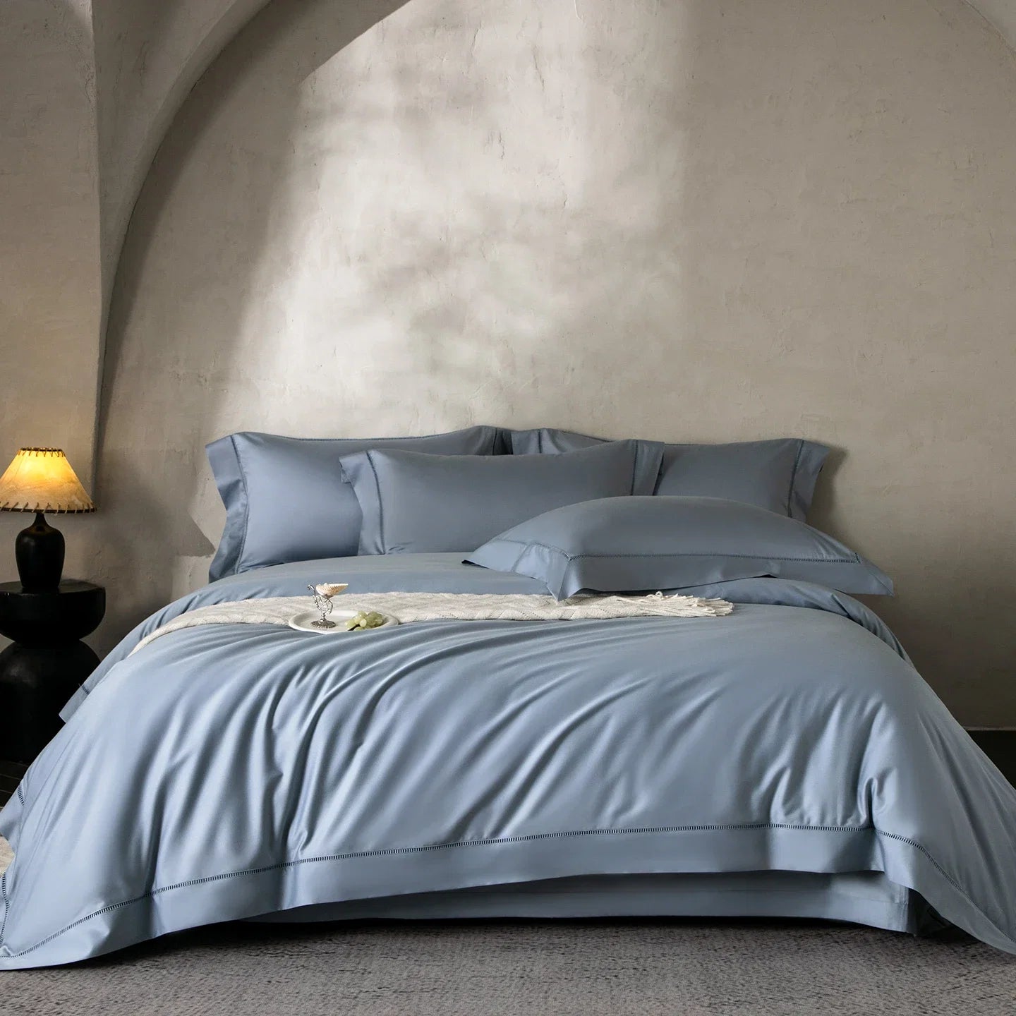 Luxury Solid Color Hotel Style Premium 1000TC Egyptian Cotton Bedding Set