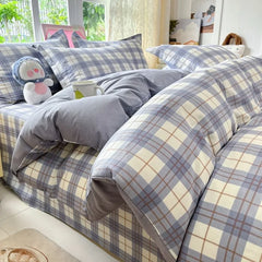 Korean Printed Duvet Cover Twin Queen Soft Comforter Covers Washable Single Double Bedding Home Quilts Cover  (No Pillowcase)