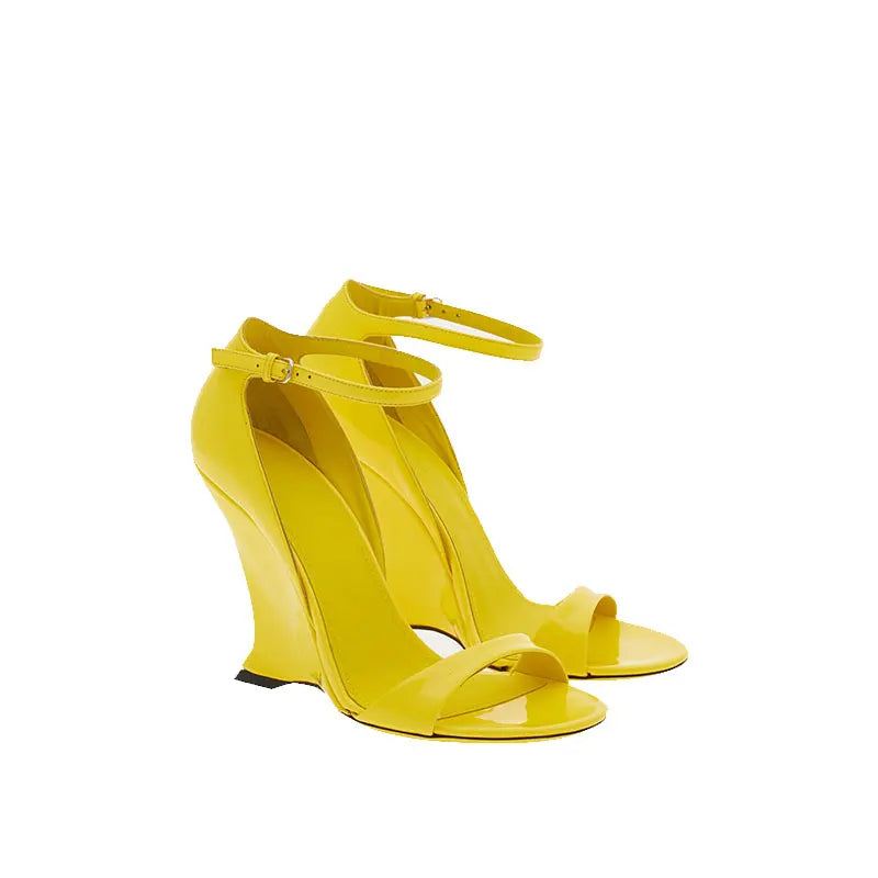 Round Toe One Piece with Super High Slope Heel