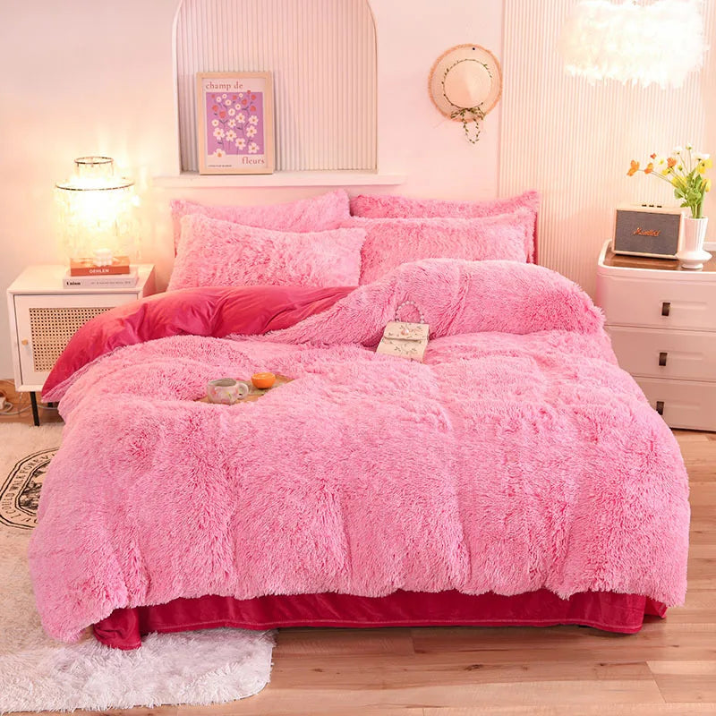 Winter Thicken Velvet Bedding Set