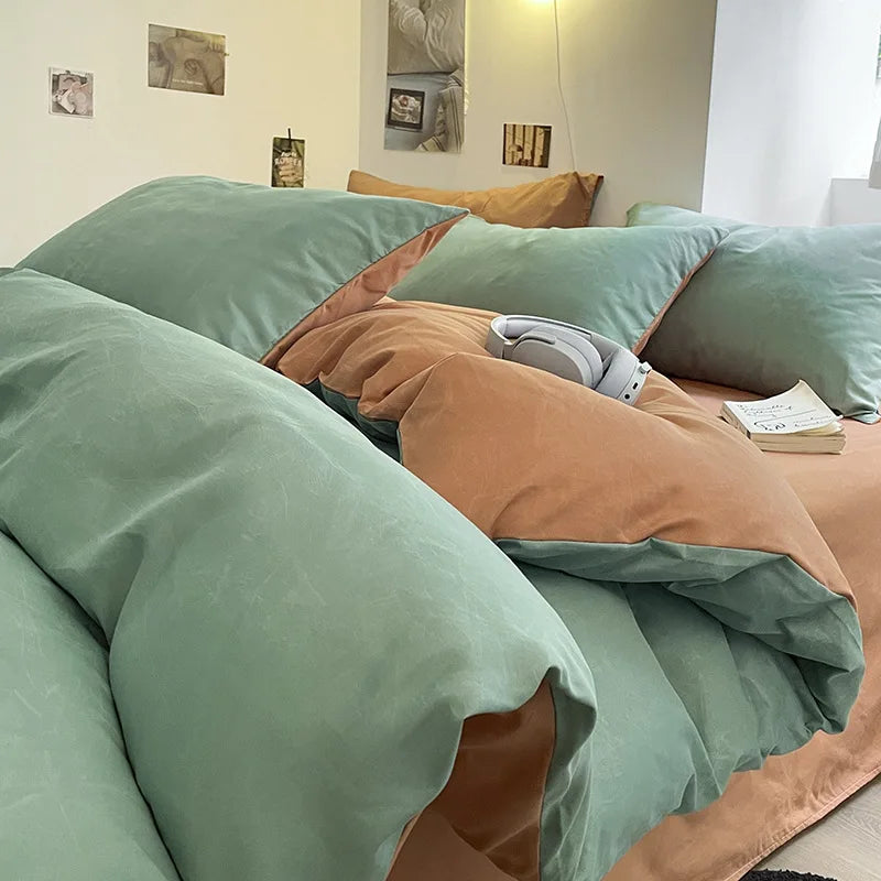 300TC 100% Cotton Sheet Set Full Size Home Bedding Set
