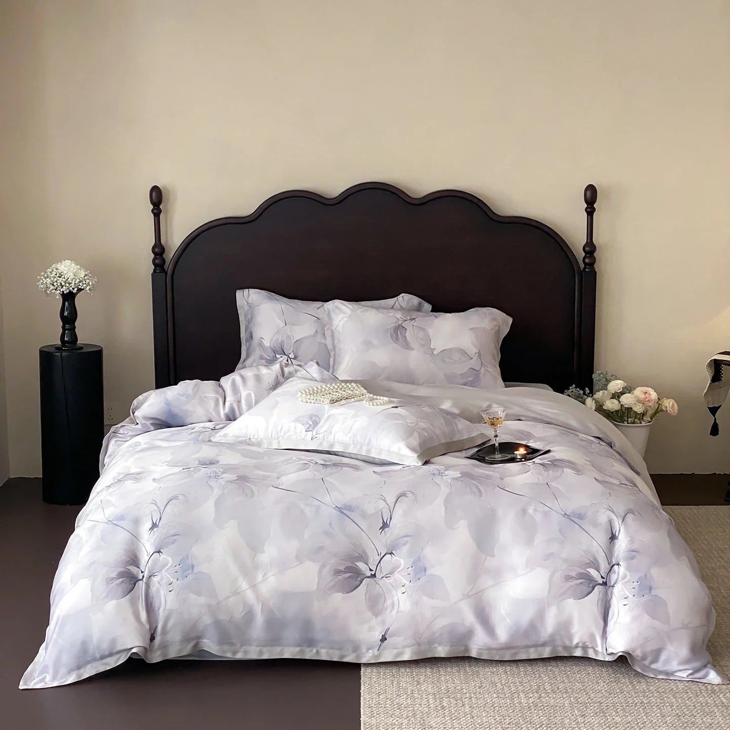 600TC Lyocell Soft Silky Cooling Summer Luxury Bedding Set