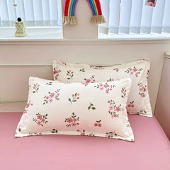 White Pink Bedding Set