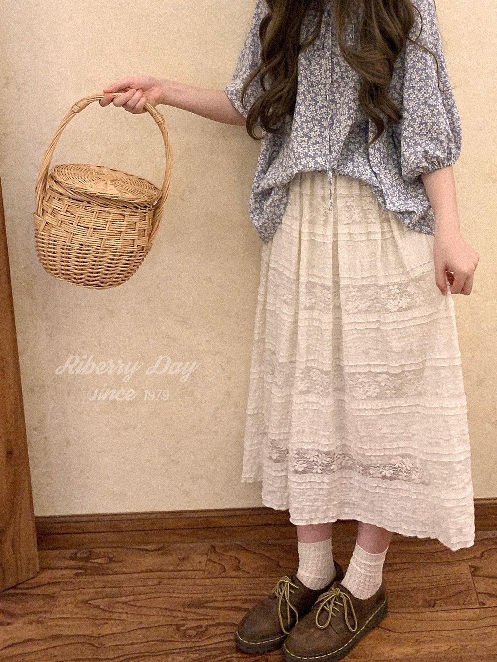 Cottagecore Vintage Fairy Lace Skirt