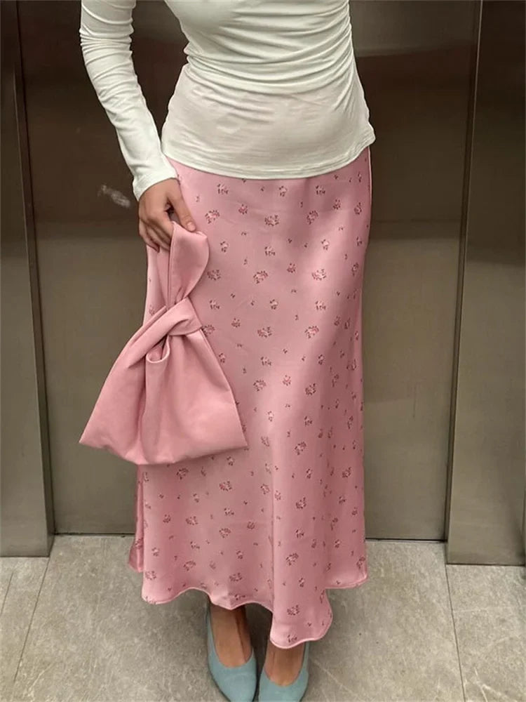 Deena High Waist Printed Skirt