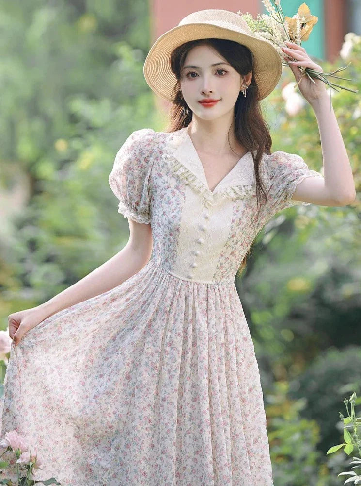 Willow Field Vintage Cottage Fairy Dress Cottagecore Aesthetic