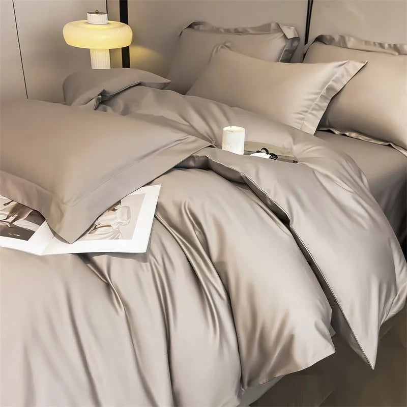 1000TC Egyptian Cotton Premium Solid Color Bedding Set