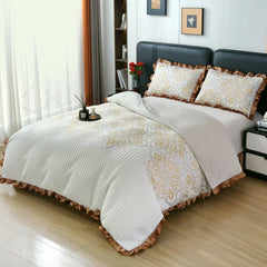4Pcs Knitted Cotton Soft Luxury Bedding Set