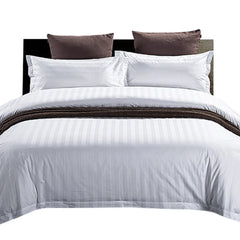300TC 100% Cotton Woven Sateen Embroidered Duvet Cover Set Premium Bedding for Bedroom