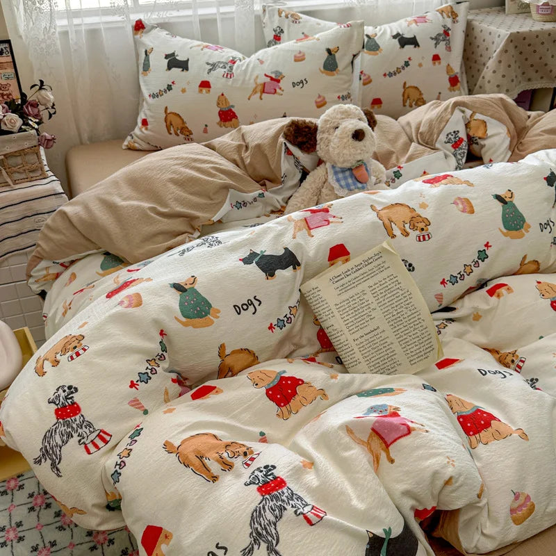 Korean Style Fashion Bedding Set
