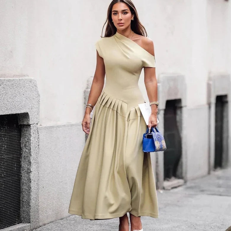 Book Smart Pleated Midi Dress