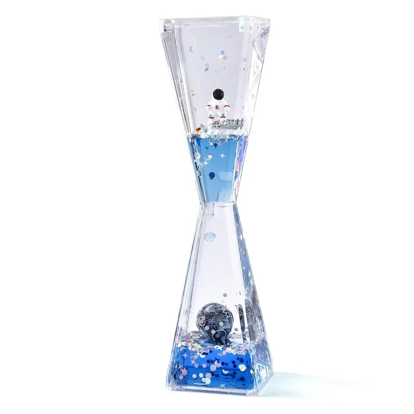 Astronauts Liquid Oil Hourglass
