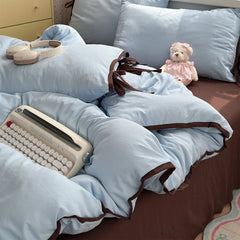 Japanese Washed Cotton Lacing Bedding Sets