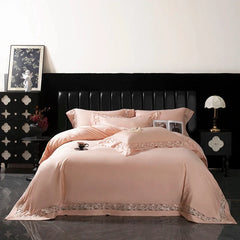 Premium 1000TC Egyptian Cotton Luxury Hollow Wide Edge Embroidery Bedding Set