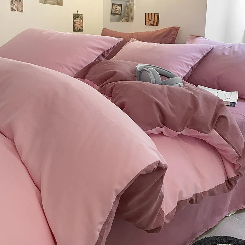 300TC 100% Cotton Sheet Set Full Size Home Bedding Set