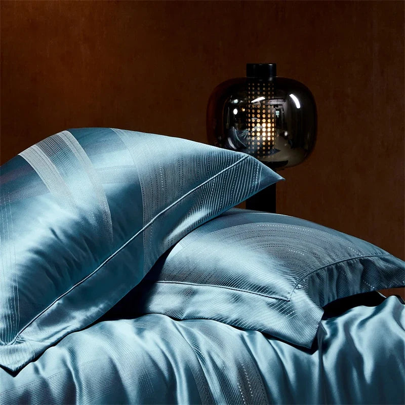 Luxury Satin Jacquard Egyptian Cotton Bedding Set