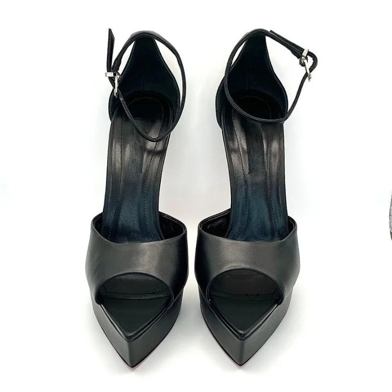 Nude Patent Leather Banquet Shoes