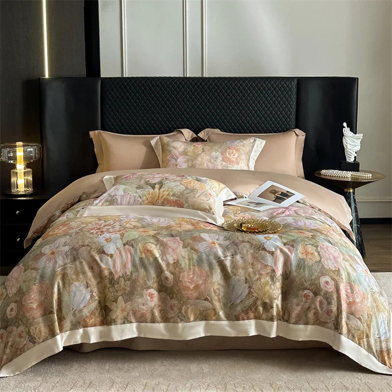 1000TC Lyocell Cotton Brushed Luxury Bedding Set