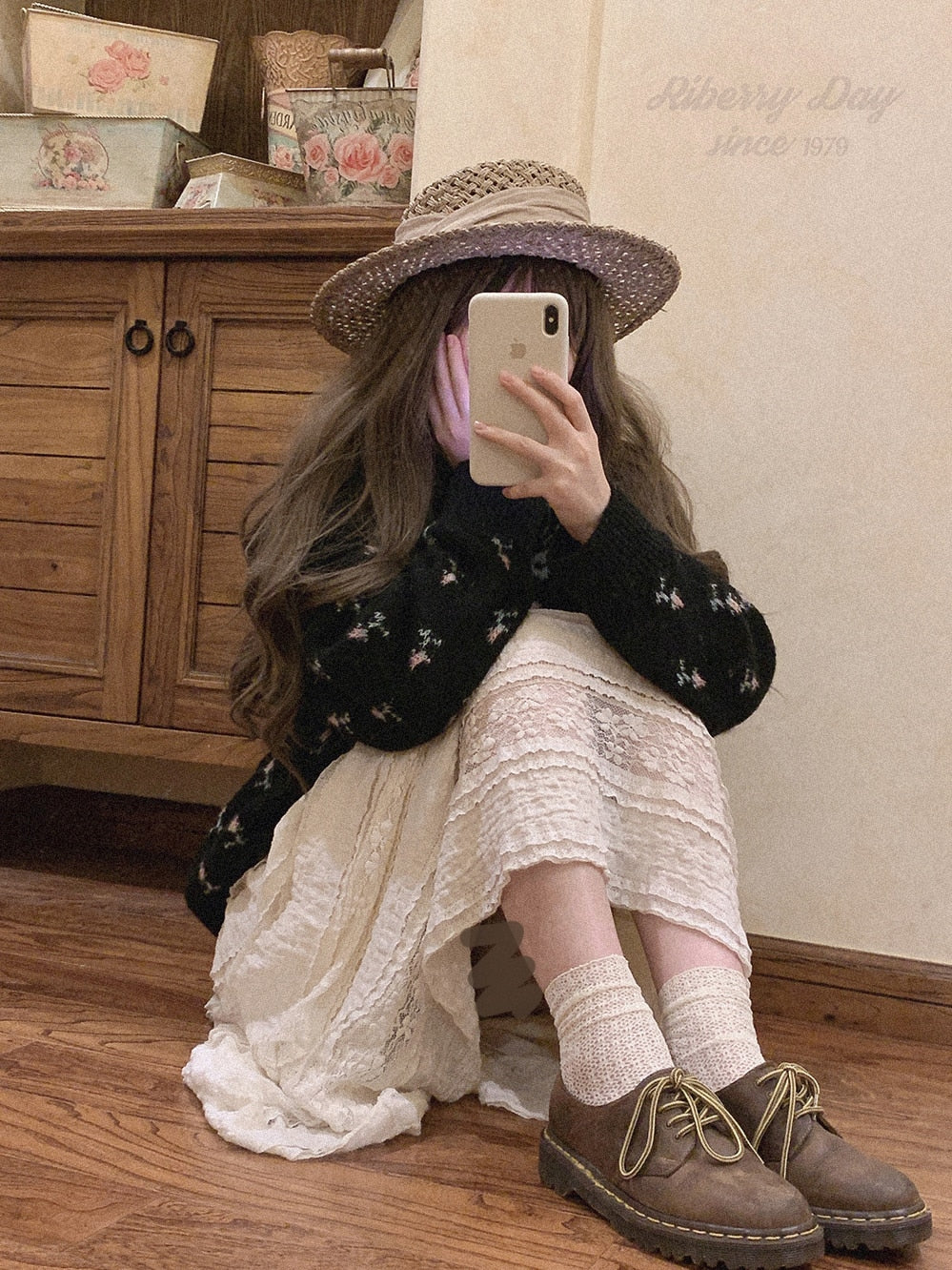 Cottagecore Vintage Fairy Lace Skirt