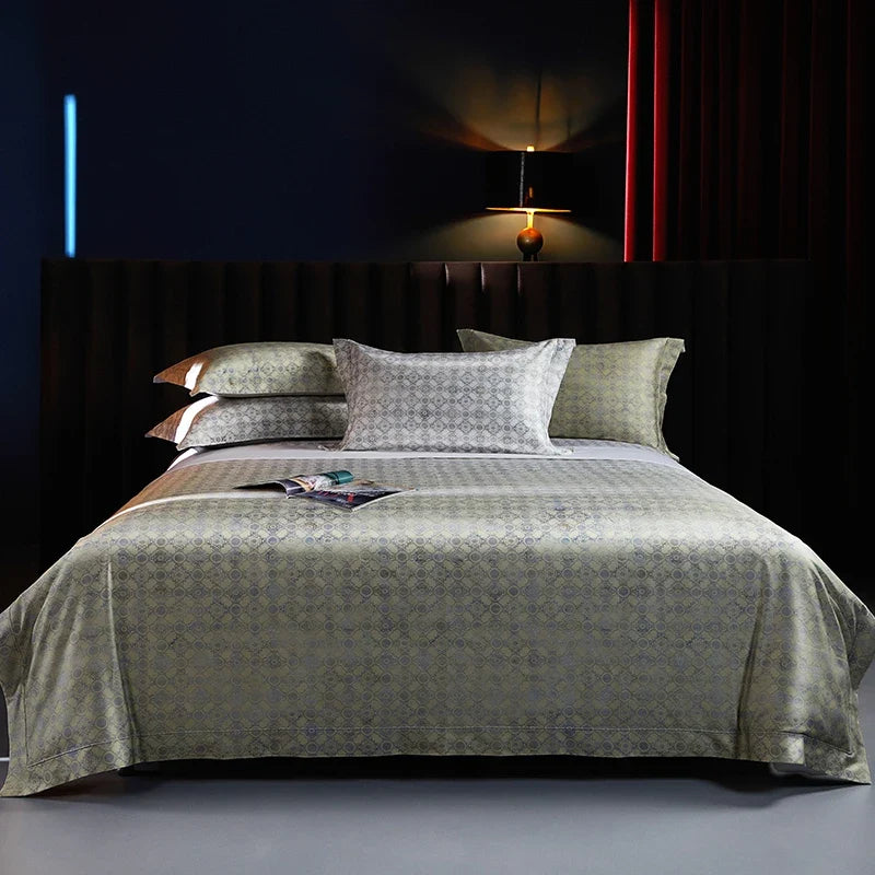 Premium 1200TC Egyptian Cotton Digital Printing Luxury Bedding Set