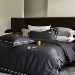 Luxury Embroidery Egyptian Cotton Jacquard Bedding Set