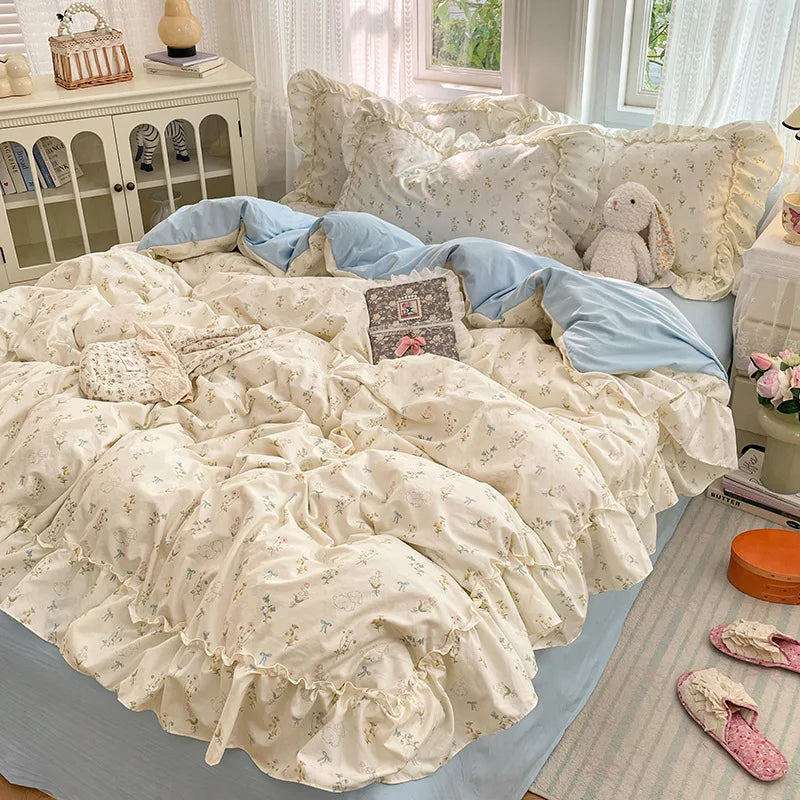 Princess Style French Printed Bedding Set